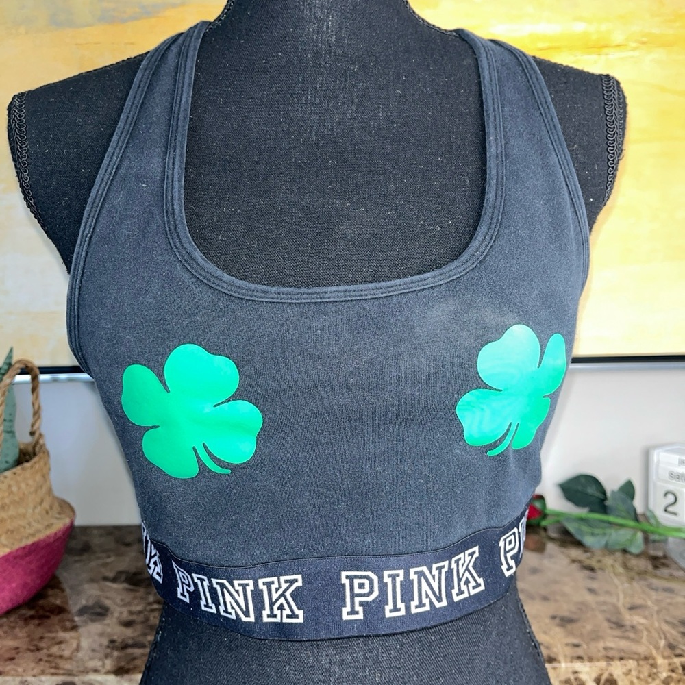 🌹Victorias Secret PINK Shamrock Sports Bra🌹